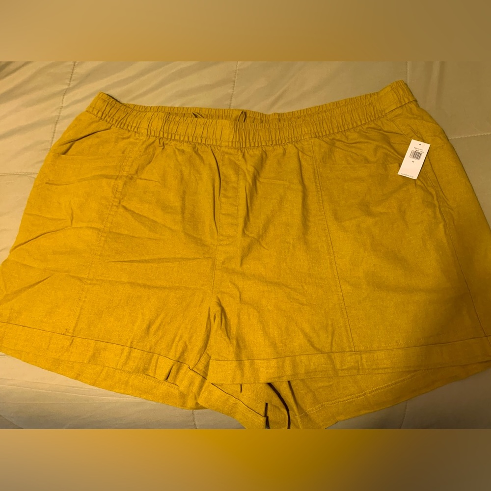 High-Waisted Linen-Blend Shorts for Women -- 3.5-inch inseam